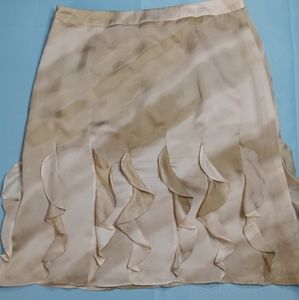 Beige Knee-Length Anne Klein Skirt